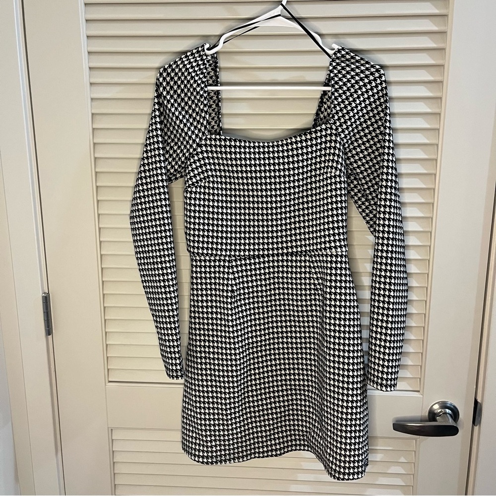 Black & White Checkered Dress